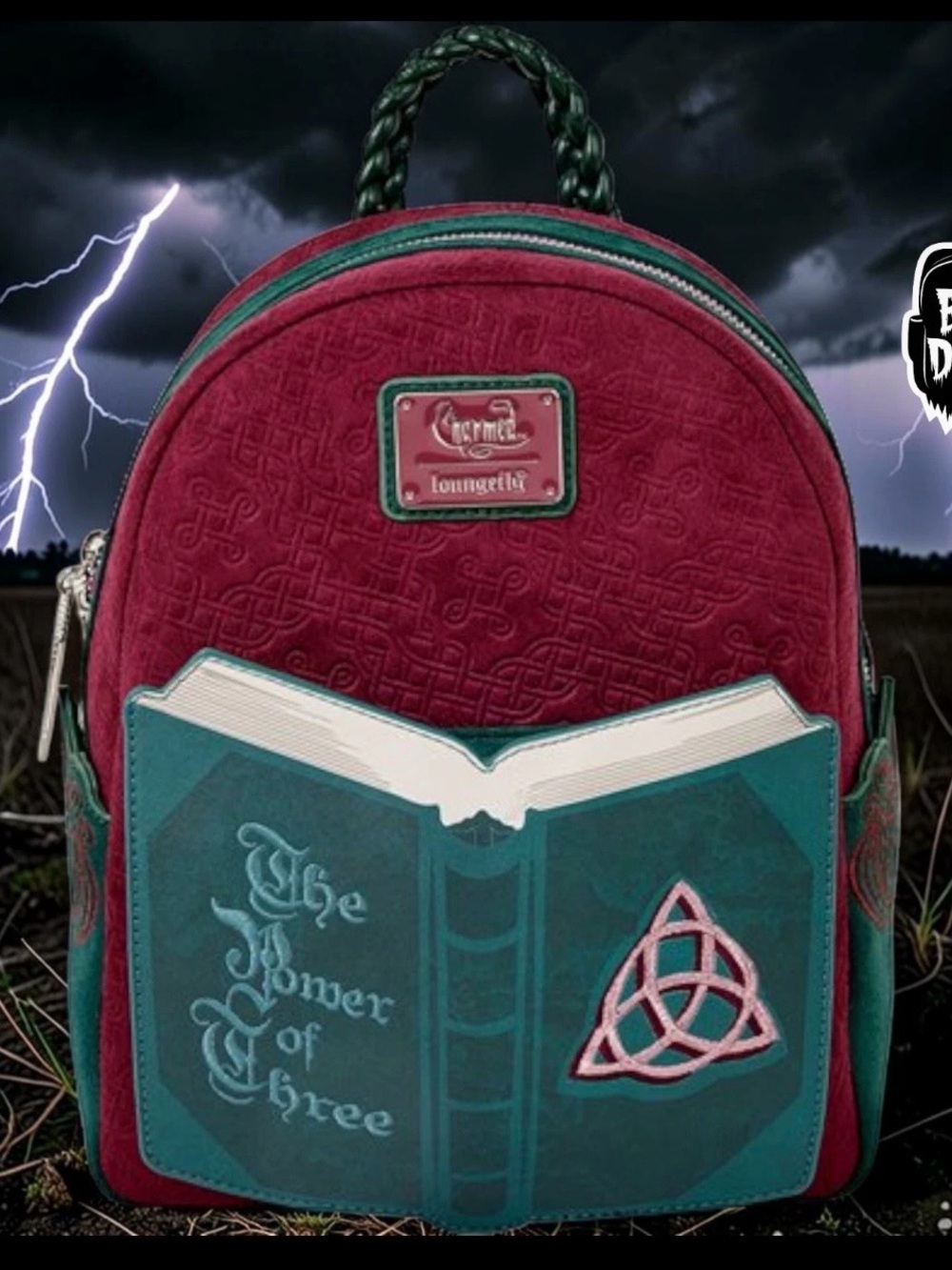 NWT Loungefly Paramount Charmed Book of Shadows Light Up Mini Backpack